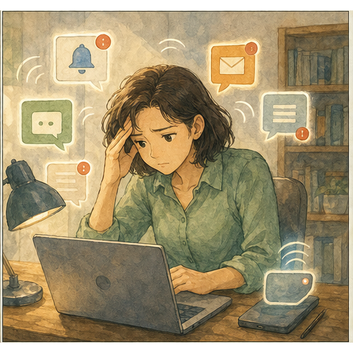Illustration 3: Show a modern workplace scene where AI assistance, human review, privacy, and responsib...